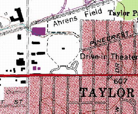Ecorse Drive-In Theatre - Topo